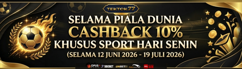 SPESIAL BONUS CASHBACK SPORT PIALA DUNIA MINGGUAN 10% 