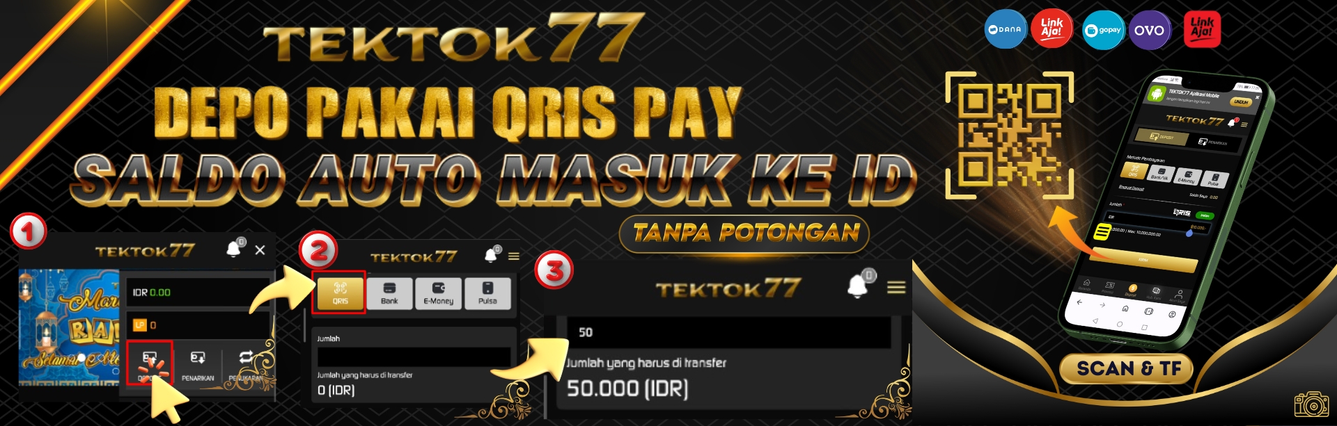 DEPOSIT QRIS TANPA POTONGAN